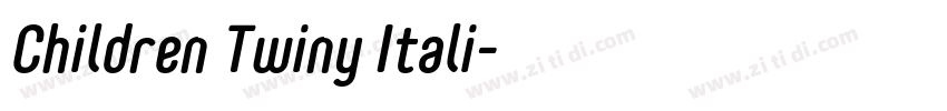 Children Twiny Itali字体转换